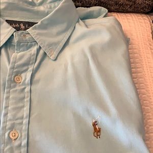 Men’s short sleeve polo dress shirt